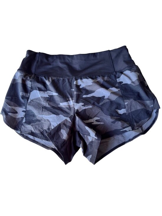 Athleta Pants - Athleta Womens Running Free Camo Shorts Sz S Black Grey Stretch Athletic 705735